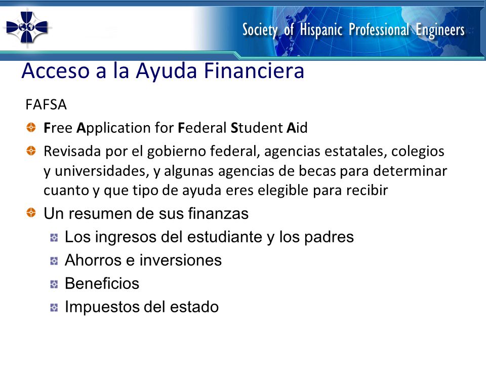 Acceso a la Ayuda Financiera