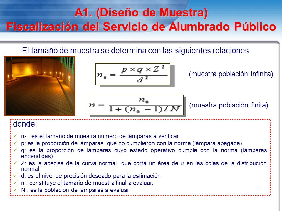 A1. (Diseño de Muestra) Fiscalización del Servicio de Alumbrado Público