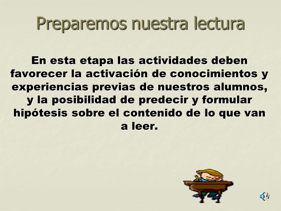 Preparemos nuestra lectura