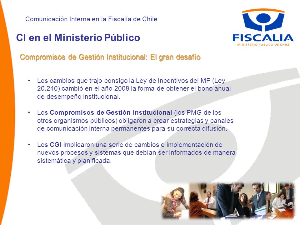 CI en el Ministerio Público