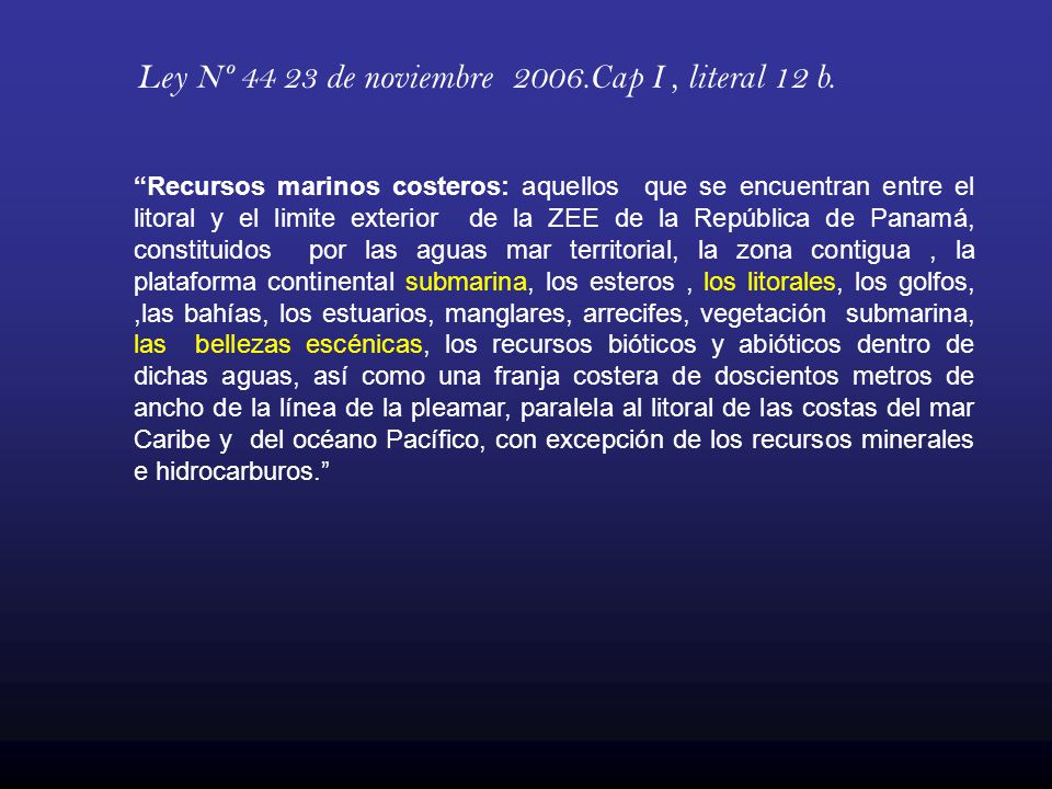 Ley Nº de noviembre 2006.Cap I , literal 12 b.