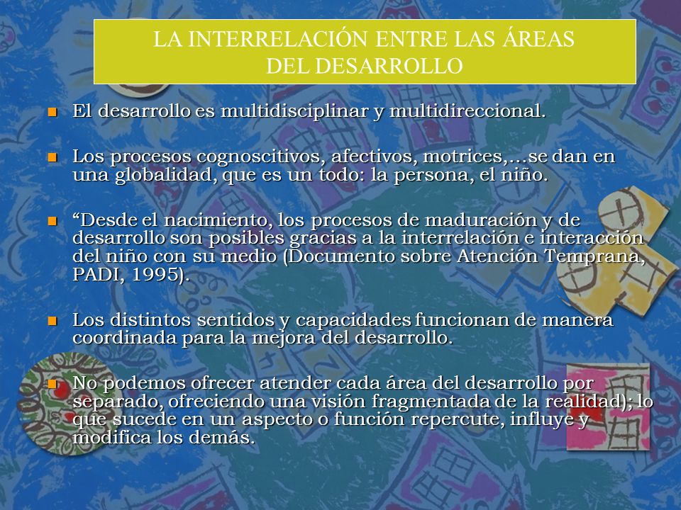 LA INTERRELACIÓN ENTRE LAS ÁREAS