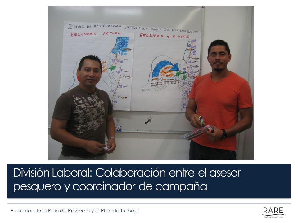División Laboral: Colaboración entre el asesor pesquero y coordinador de campaña