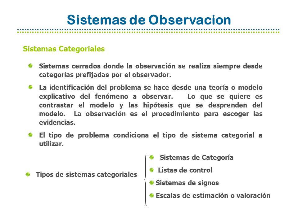 Sistemas de Observacion