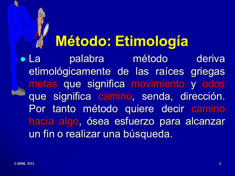 Método: Etimología