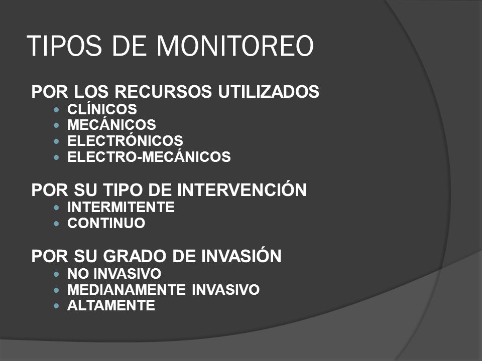 TIPOS DE MONITOREO POR LOS RECURSOS UTILIZADOS