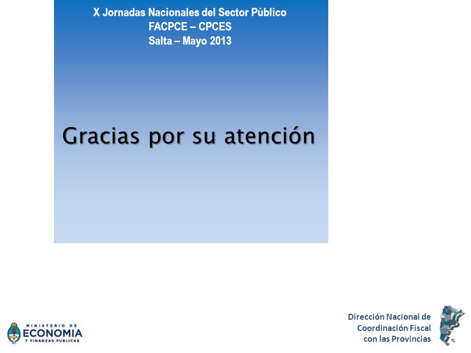 X Jornadas Nacionales del Sector Público FACPCE – CPCES