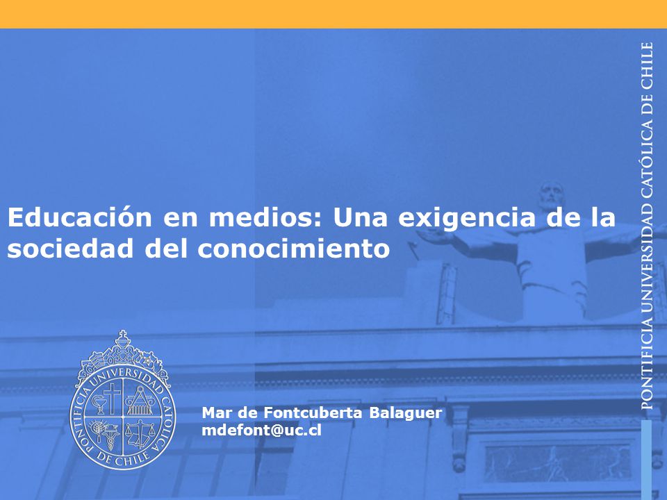 Educación en medios: Una exigencia de la sociedad del conocimiento