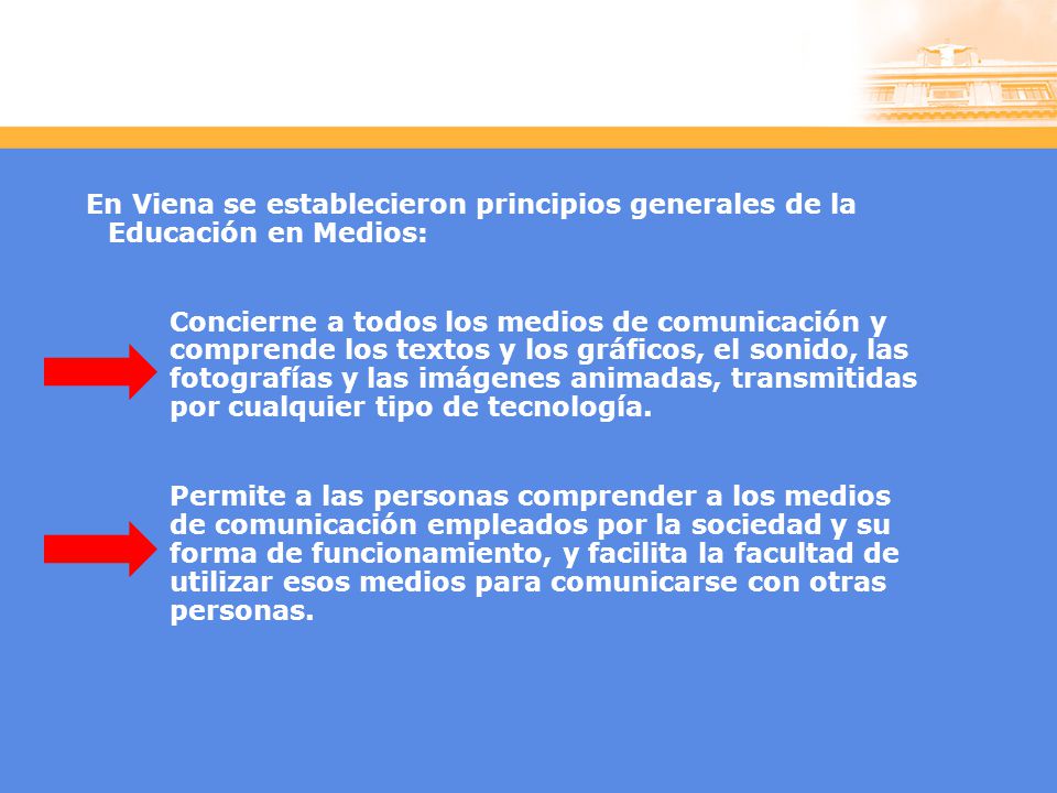 En Viena se establecieron principios generales de la Educación en Medios:
