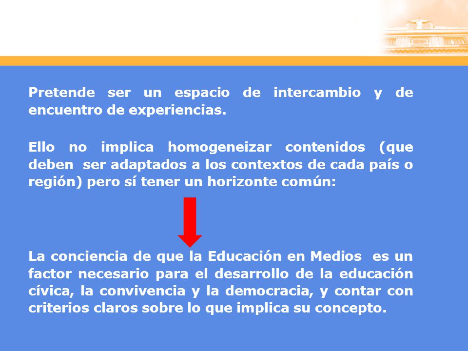 Pretende ser un espacio de intercambio y de encuentro de experiencias.