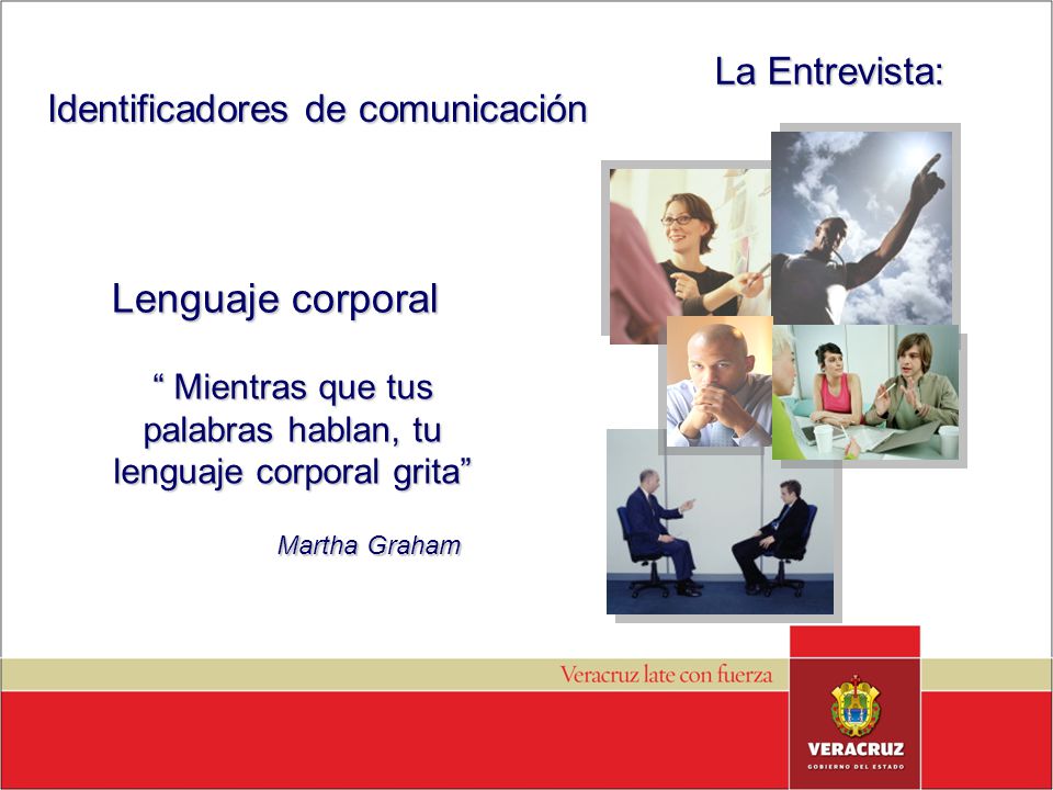 Lenguaje corporal La Entrevista: Identificadores de comunicación