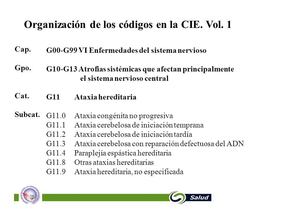 LA CIE-10 Y LA FAMILIA DE CLASIFICACIONES Información para el médico - ppt  descargar