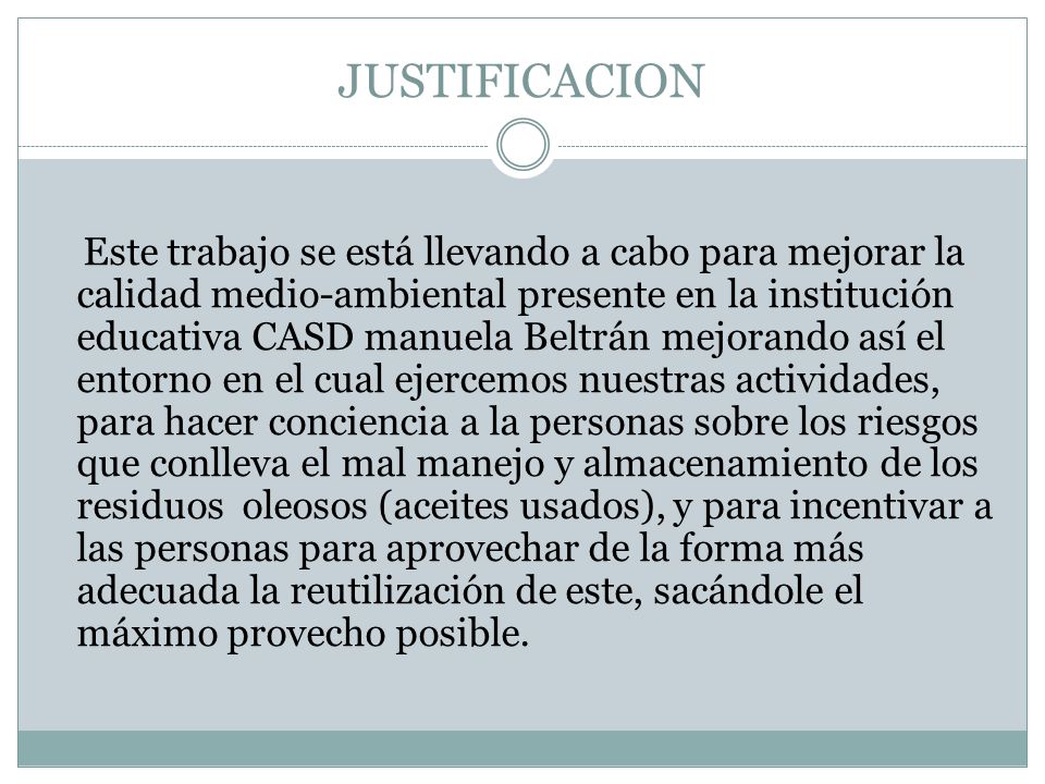 JUSTIFICACION