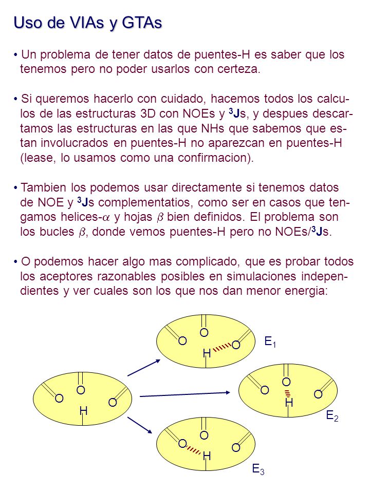 Uso de VIAs y GTAs Un problema de tener datos de puentes-H es saber que los. tenemos pero no poder usarlos con certeza.