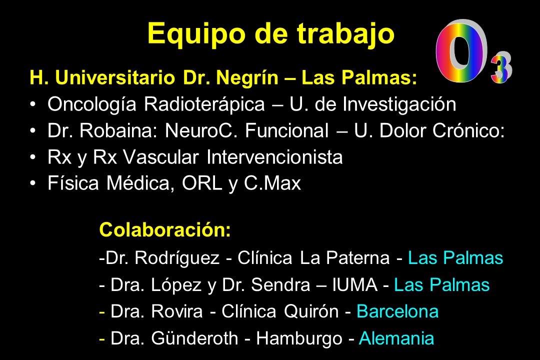 Equipo de trabajo O H. Universitario Dr. Negrín – Las Palmas: