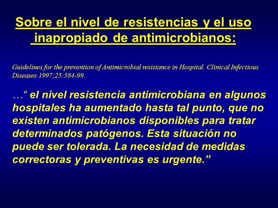 Sobre el nivel de resistencias y el uso