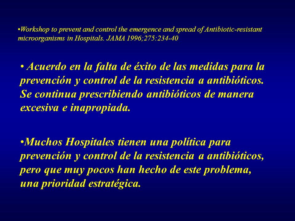 Workshop to prevent and control the emergence and spread of Antibiotic-resistant