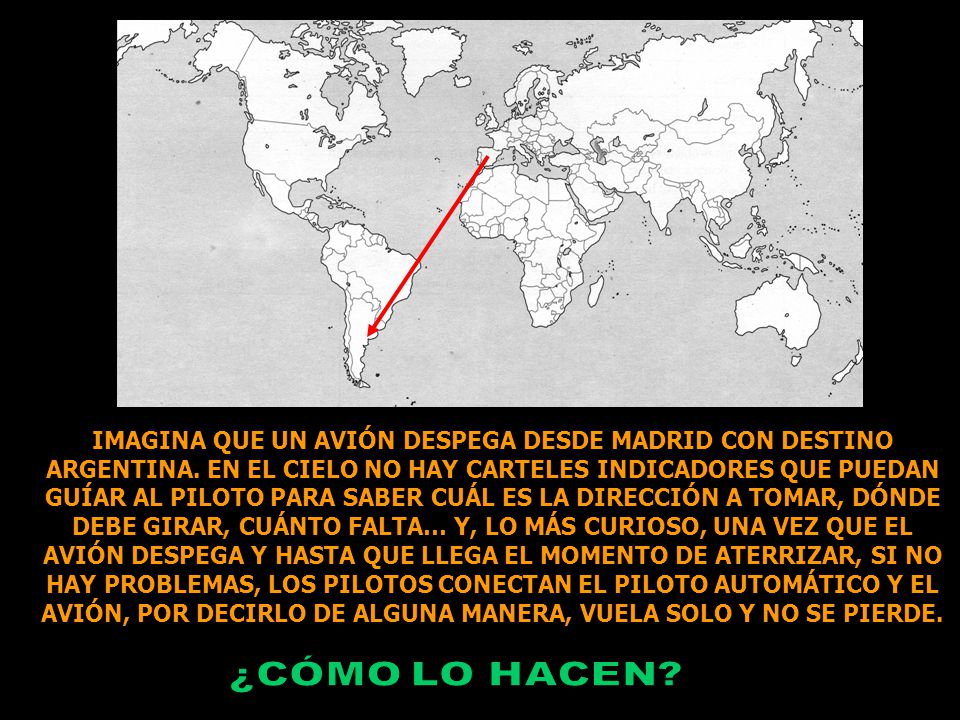IMAGINA QUE UN AVIÓN DESPEGA DESDE MADRID CON DESTINO ARGENTINA