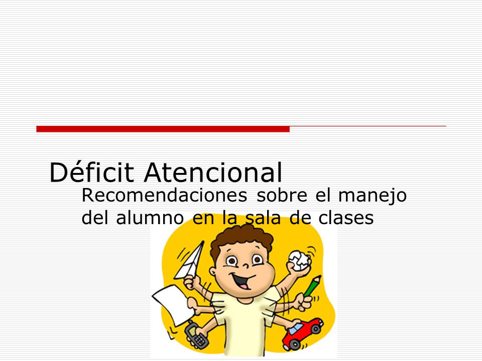 Recomendaciones sobre el manejo del alumno en la sala de clases
