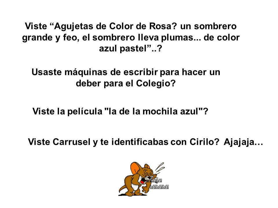 Usaste máquinas de escribir para hacer un deber para el Colegio
