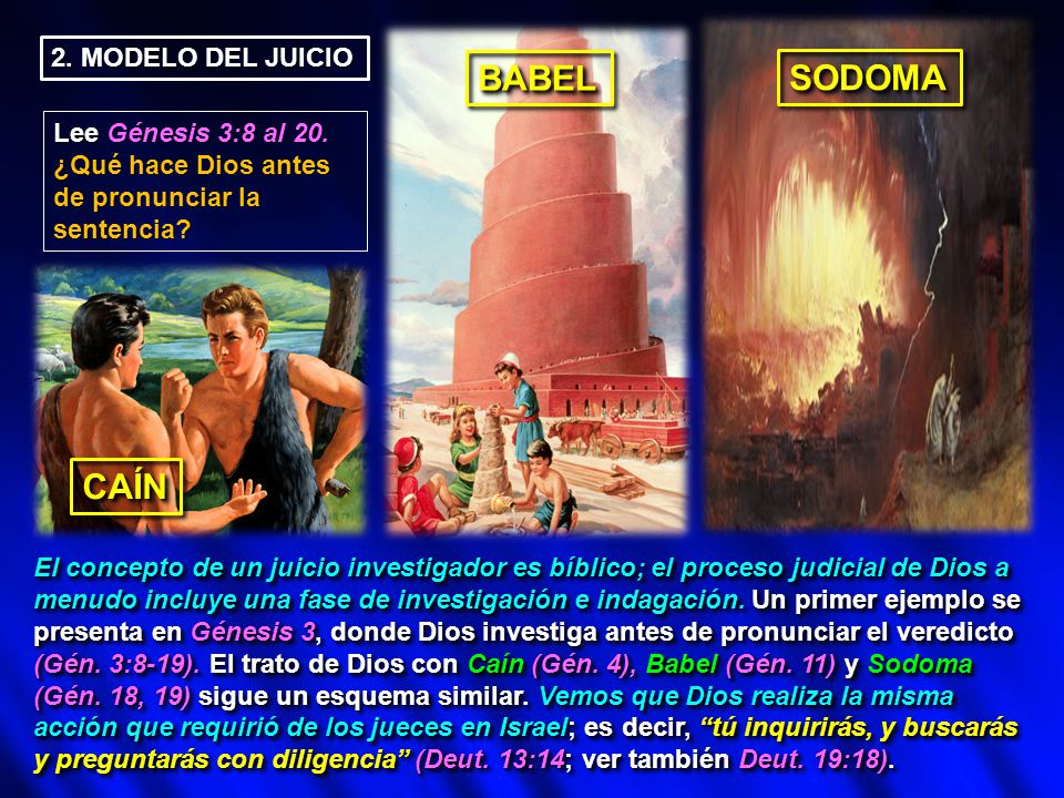 BABEL SODOMA CAÍN 2. MODELO DEL JUICIO