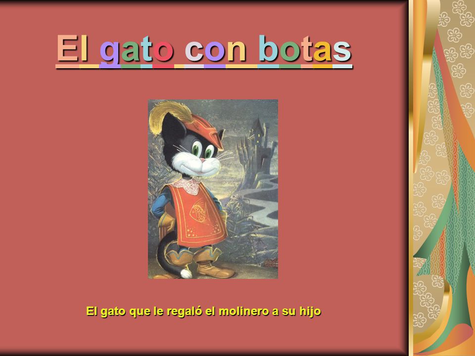 El gato que le regaló el molinero a su hijo