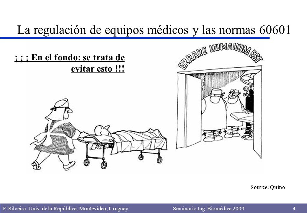 La regulación de equipos médicos y las normas 60601
