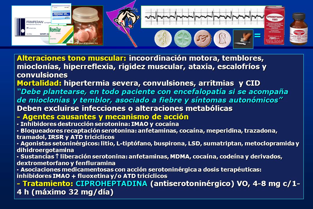 = Alteraciones tono muscular: incoordinación motora, temblores,