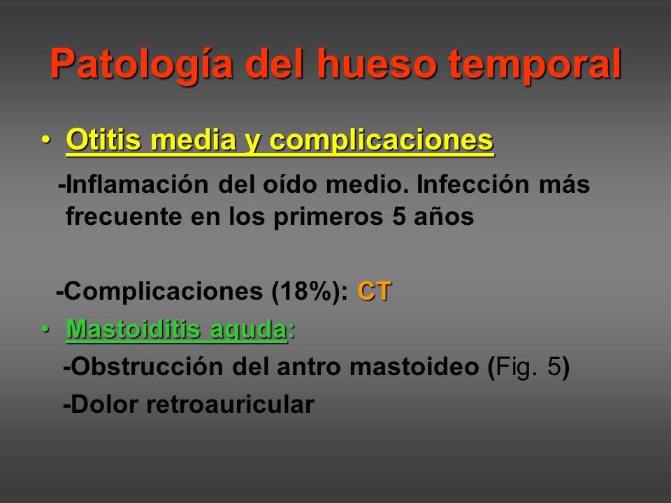 Patología del hueso temporal