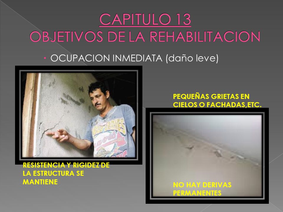 CAPITULO 13 OBJETIVOS DE LA REHABILITACION