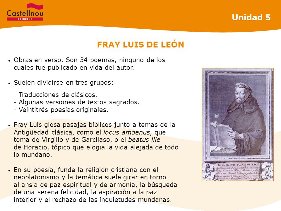 Unidad 5 FRAY LUIS DE LEÓN
