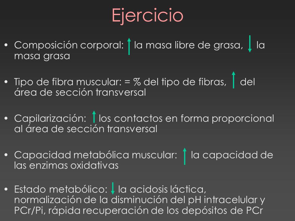 Ejercicio Composición corporal: la masa libre de grasa, la masa grasa