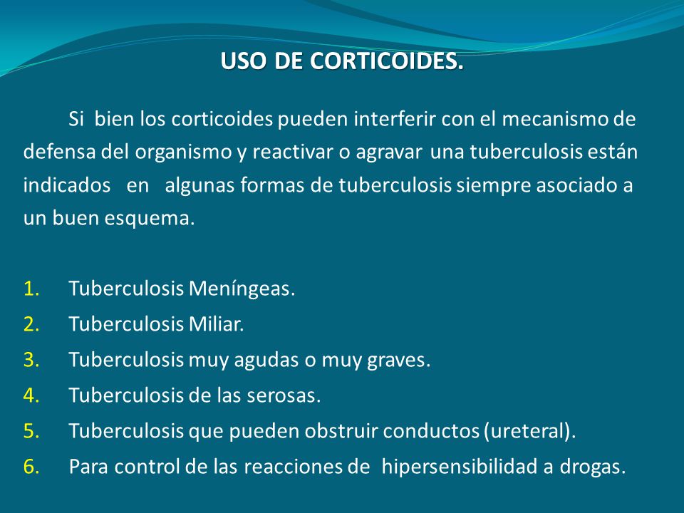 USO DE CORTICOIDES. Si bien los corticoides pueden interferir con el mecanismo de.