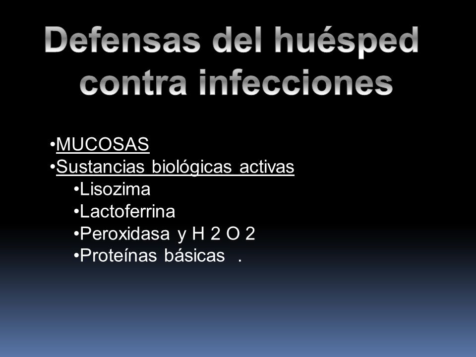 Defensas del huésped contra infecciones