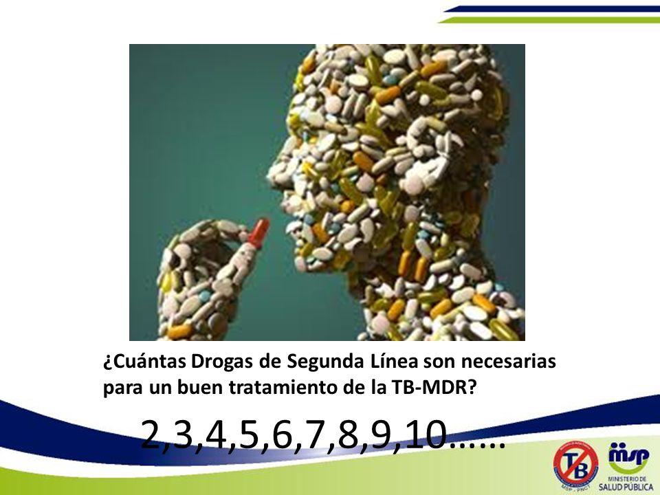 ¿Cuántas Drogas de Segunda Línea son necesarias para un buen tratamiento de la TB-MDR