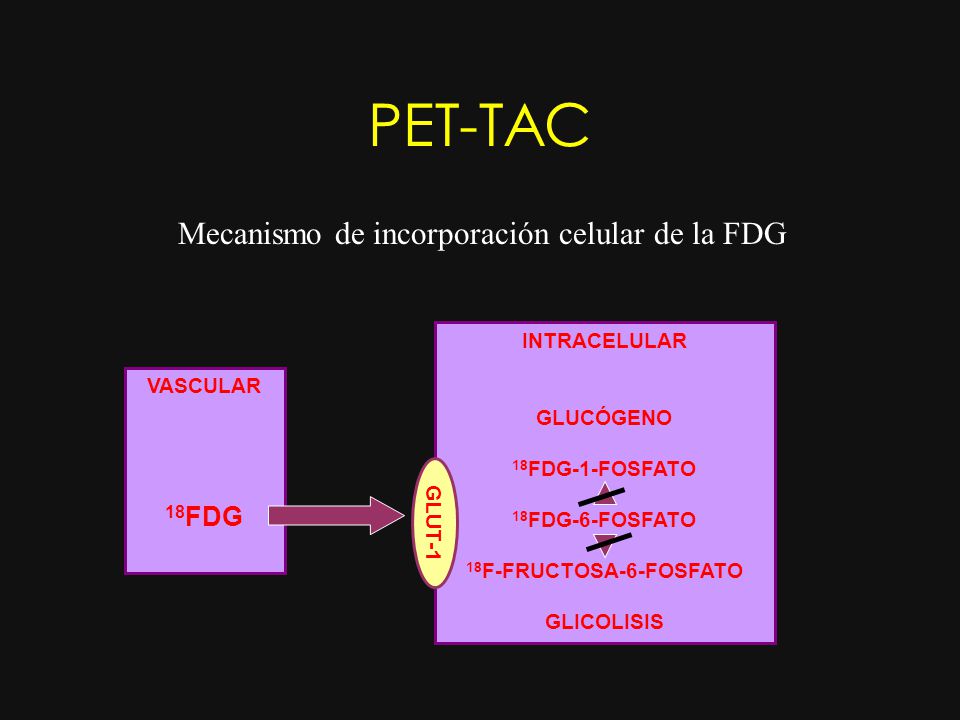 PET-TAC Mecanismo de incorporación celular de la FDG 18FDG