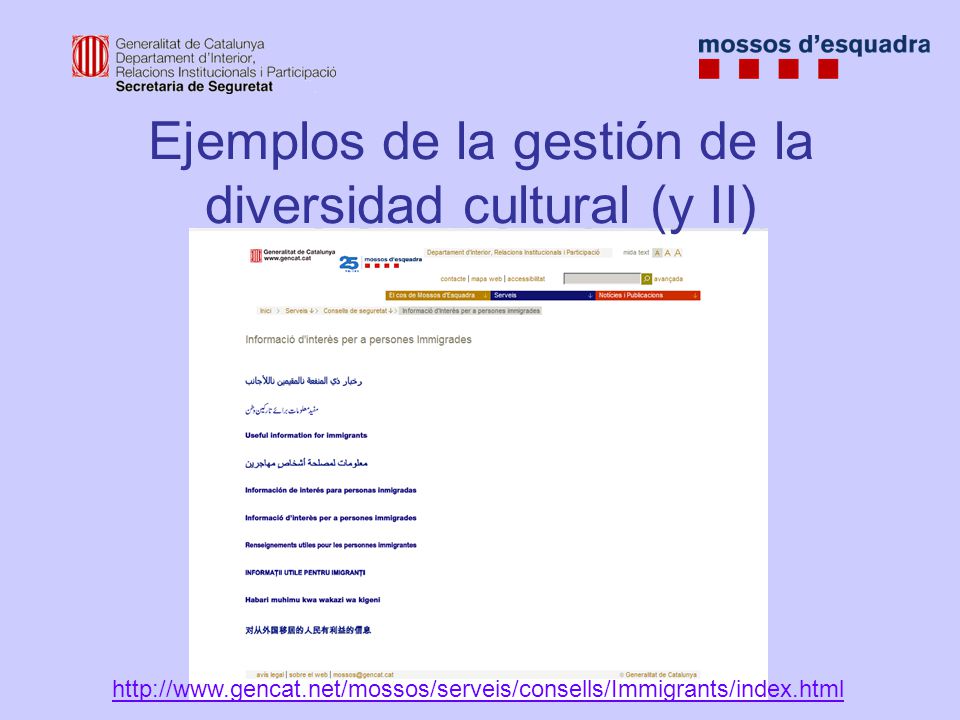 Ejemplos de la gestión de la diversidad cultural (y II)