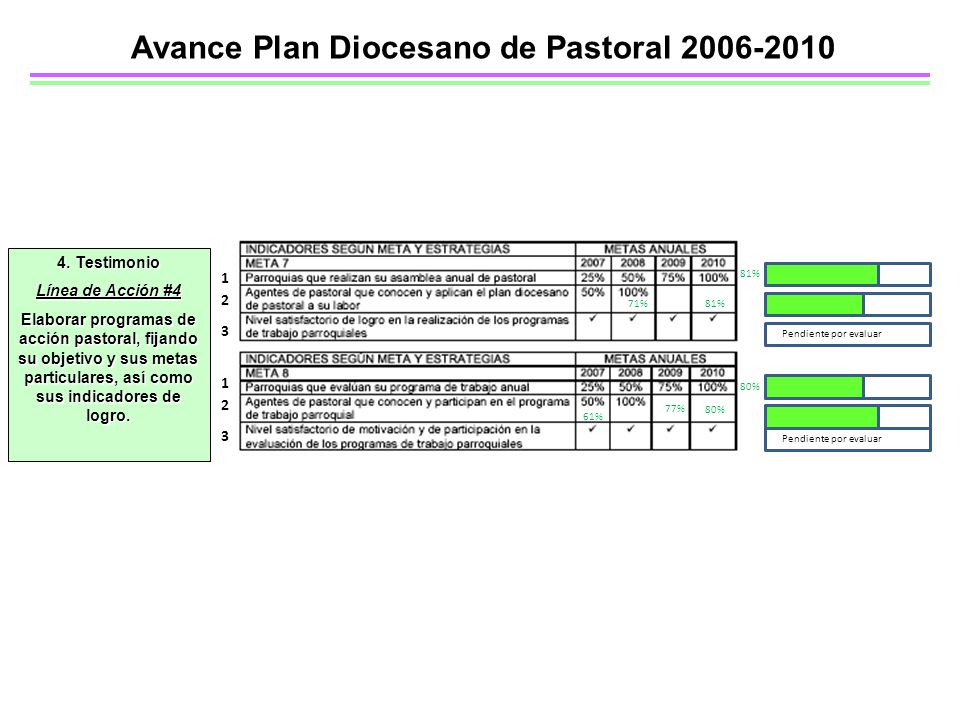 Avance Plan Diocesano de Pastoral