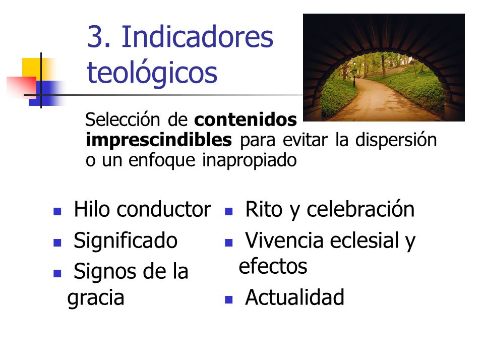 3. Indicadores teológicos