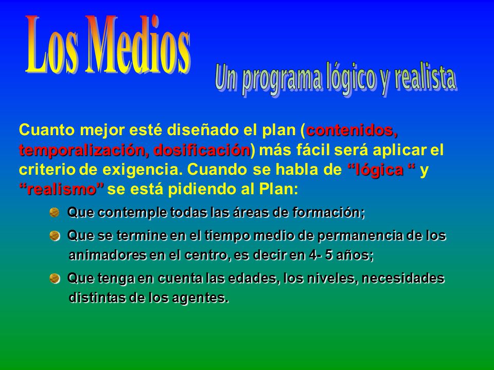 Un programa lógico y realista