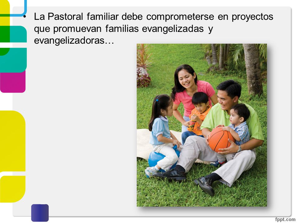 La Pastoral familiar debe comprometerse en proyectos que promuevan familias evangelizadas y evangelizadoras…