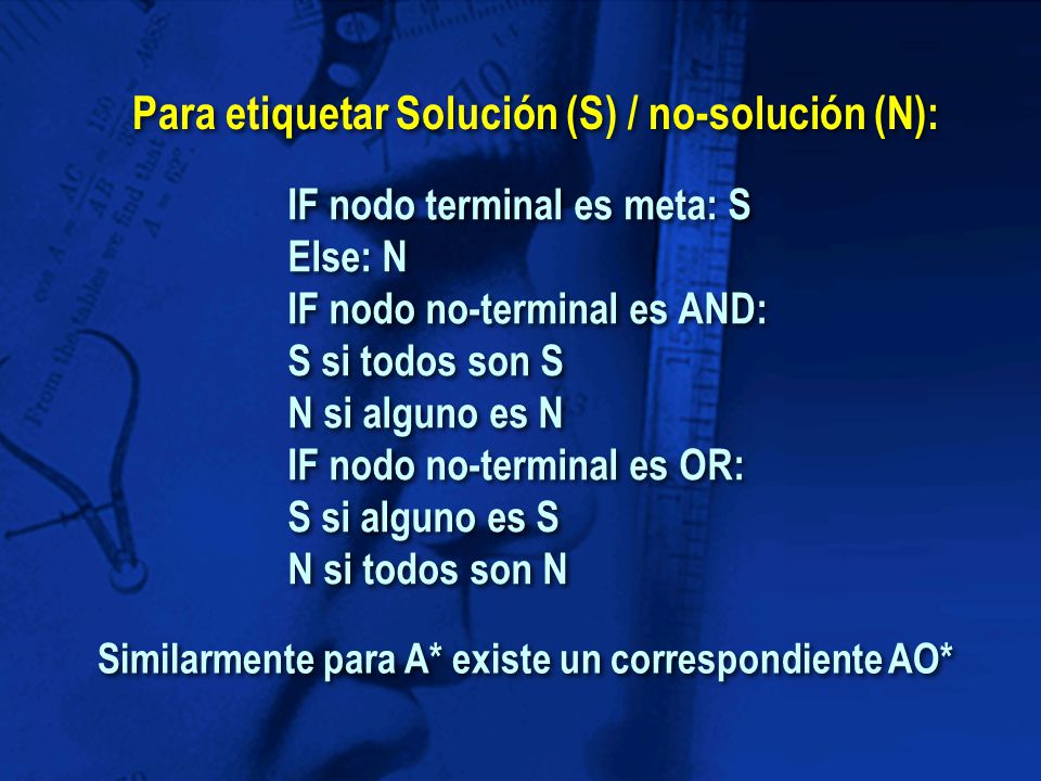 Para etiquetar Solución (S) / no-solución (N):