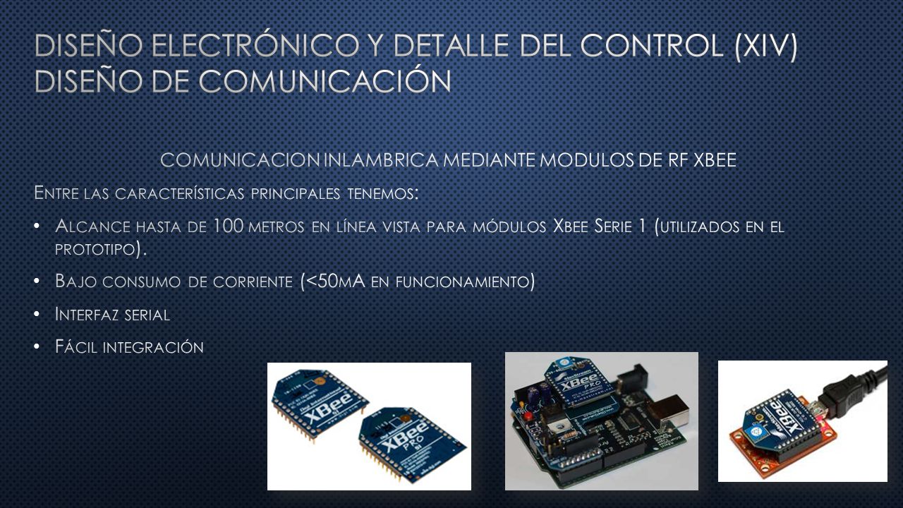 Diseño electrónico y detalle del control (xiv) diseño de comunicación