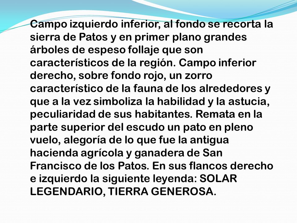 Campo izquierdo inferior, al fondo se recorta la sierra de Patos y en primer plano grandes árboles de espeso follaje que son característicos de la región.