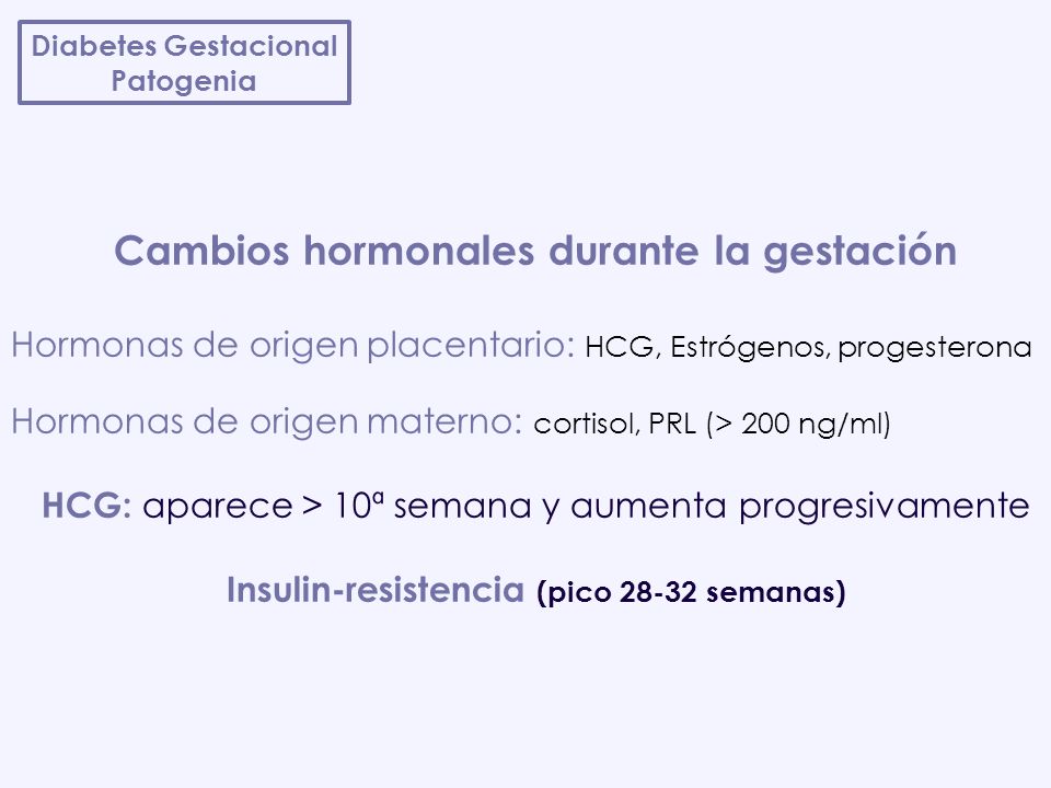 Cambios hormonales durante la gestación
