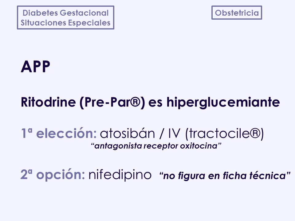 Situaciones Especiales antagonista receptor oxitocina