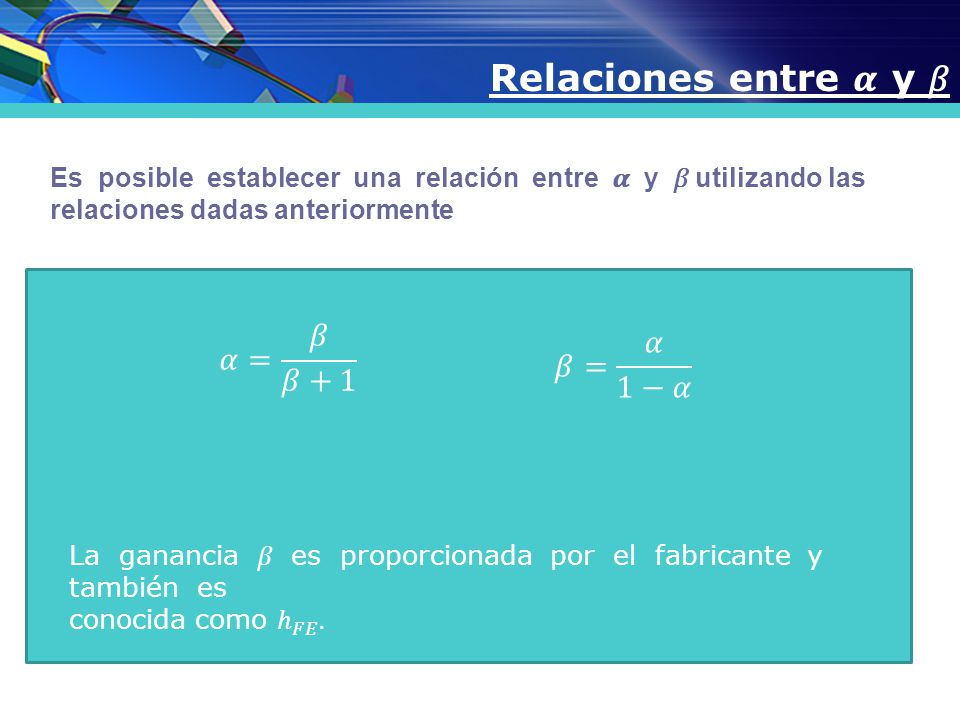 Relaciones entre 𝜶 y 𝛽 𝛼= 𝛽 𝛽+1 𝛽= 𝛼 1−𝛼