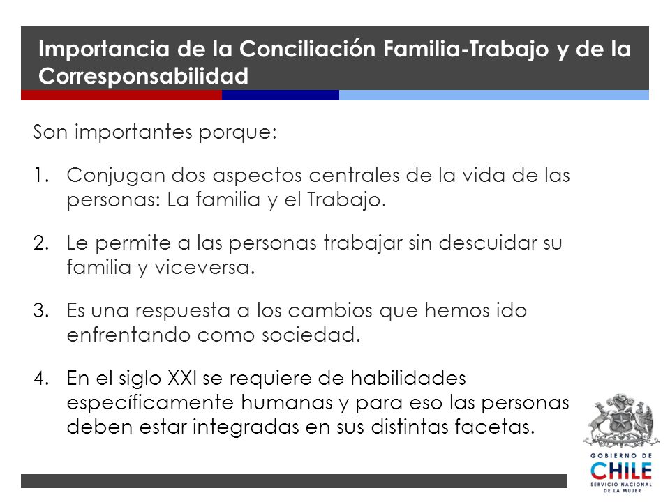 Importancia de la Conciliación Familia-Trabajo y de la Corresponsabilidad