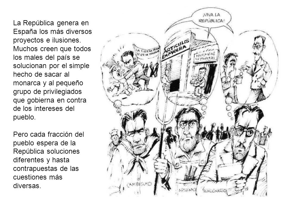 La República genera en España los más diversos proyectos e ilusiones