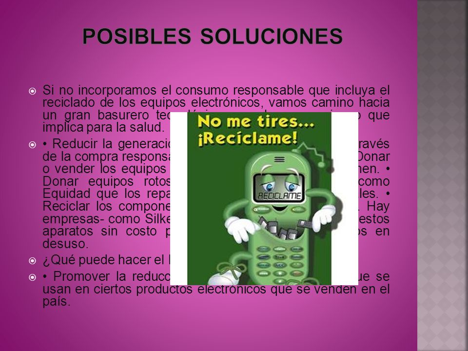 Posibles soluciones